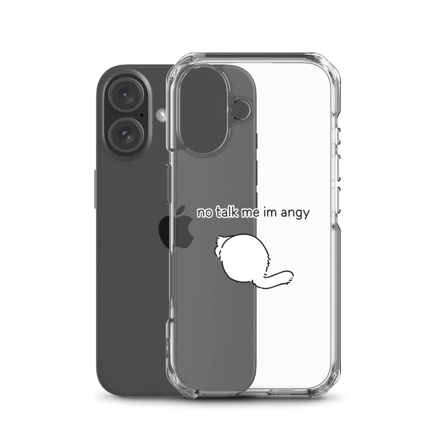 No Talk Manul Angy - Clear iPhone Case product image (2)
