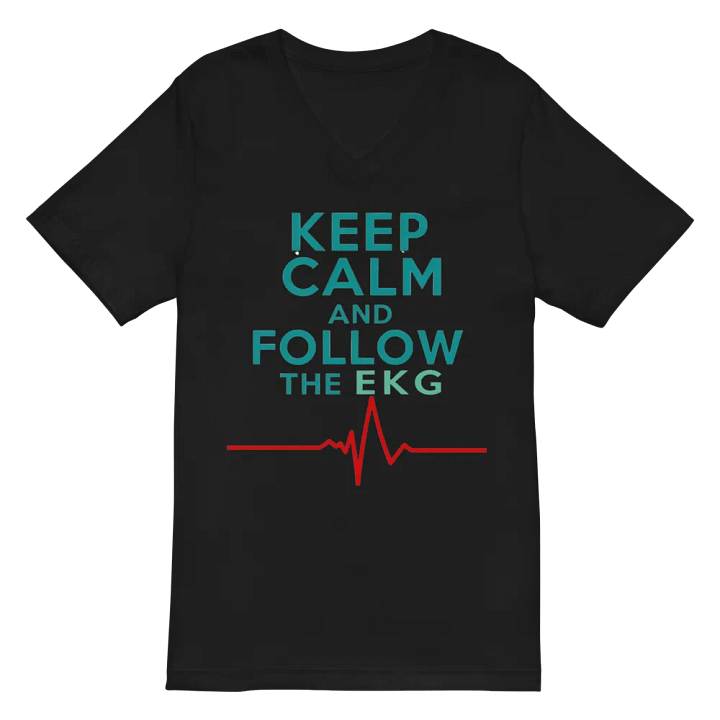 EKG Heartbeat V-Neck Tee product image (3)