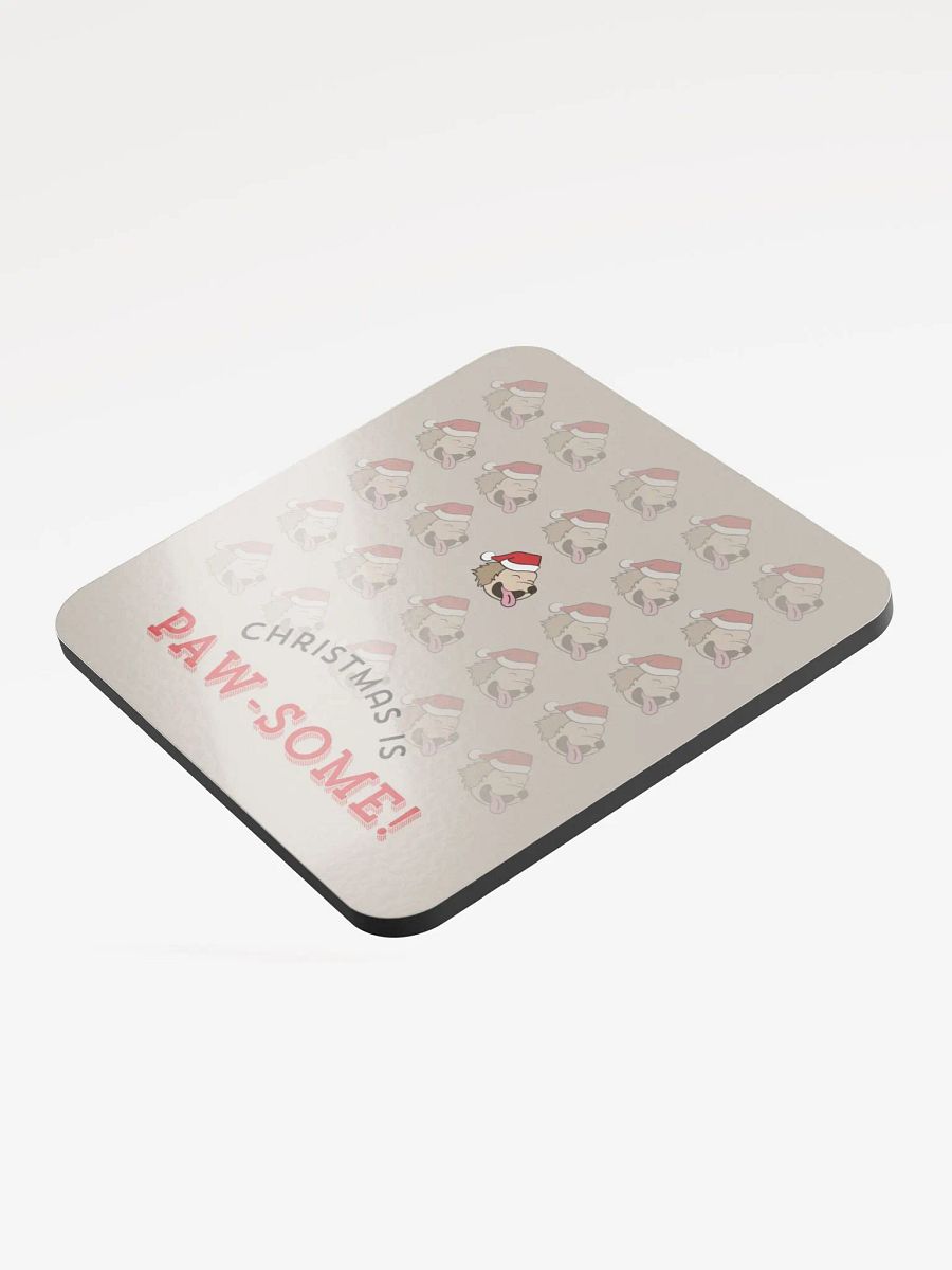 Christmas is Paw-some Cup Coaster - Light product image (1)