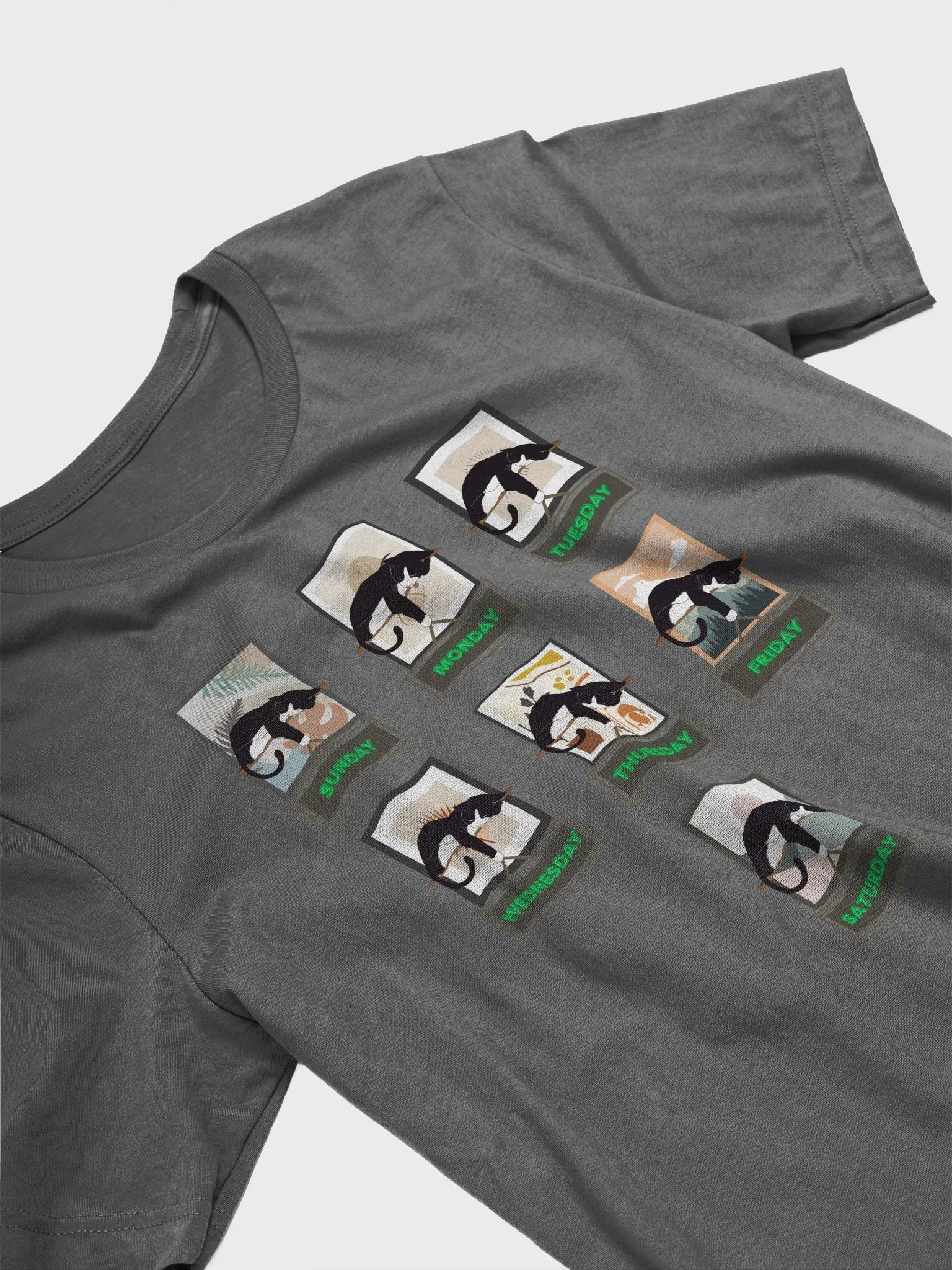 Cats Days of The Week T-shirt product image (21)