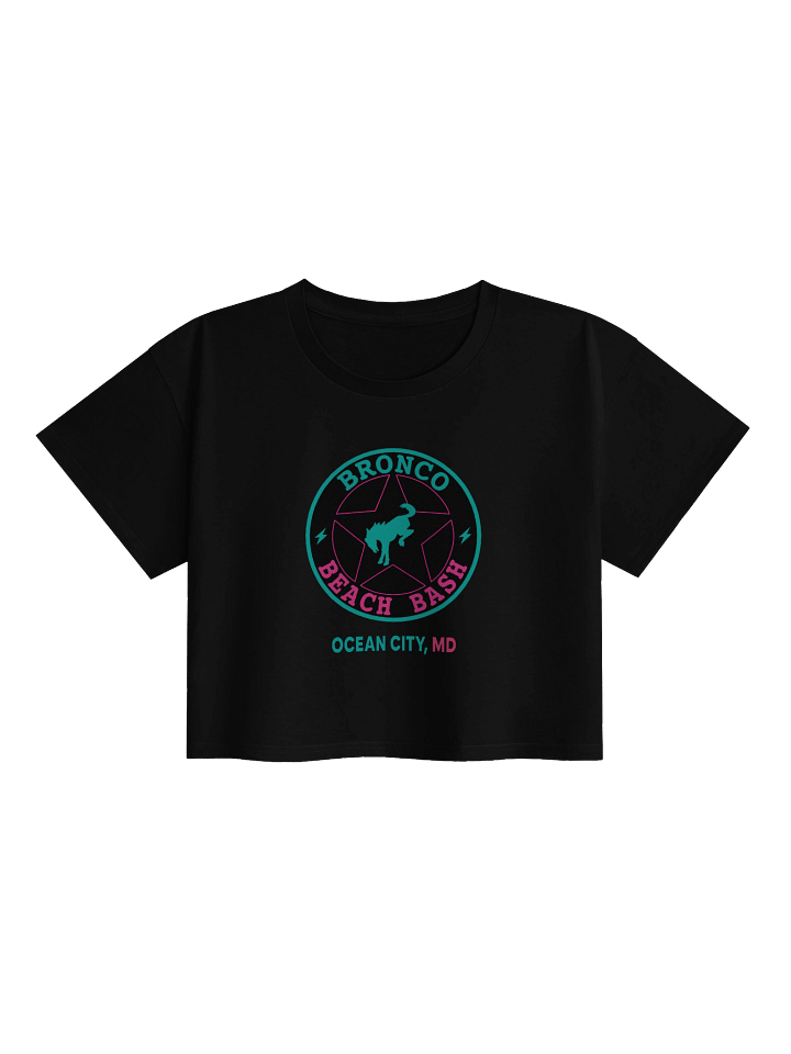 2025 Bronco Beach Bash Ocean City / Destination Bigfoot Bronco Collab | Women's Crop Top (Multiple Colors Available) product image (1)