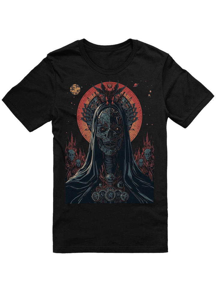 Neon Gothic Skull Lightweight T-Shirt product image (1)