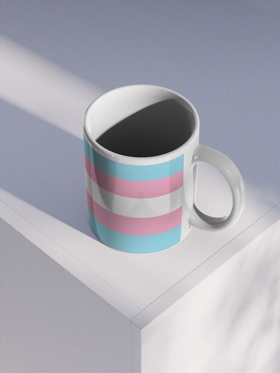 Trans Leafy Mug (Trans Flag Print) product image (3)