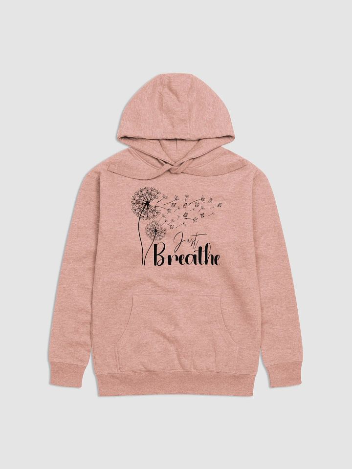 Just Breathe Black Dandelion Cotton Heritage Hoodie product image (5)