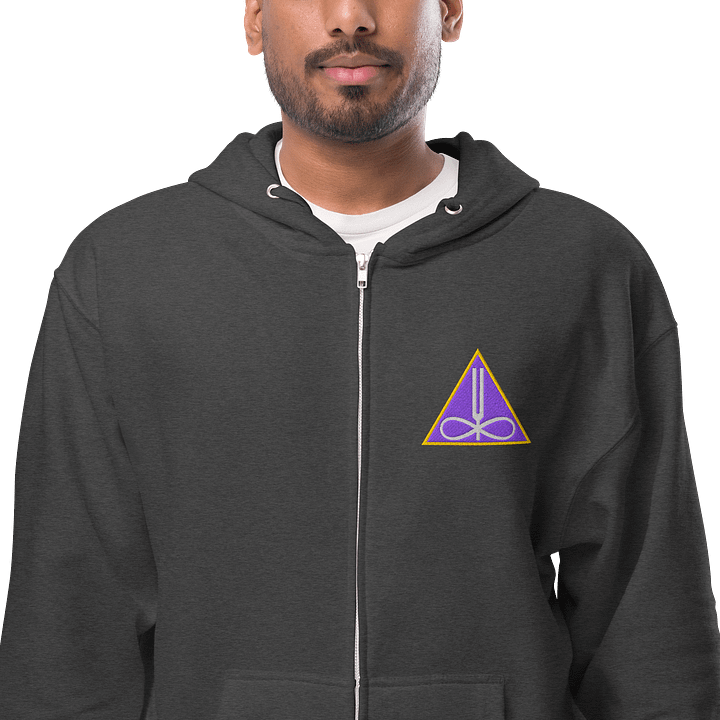 Thinkroot Energy Triangle Zipper Hoodie (Embroidered) product image (1)