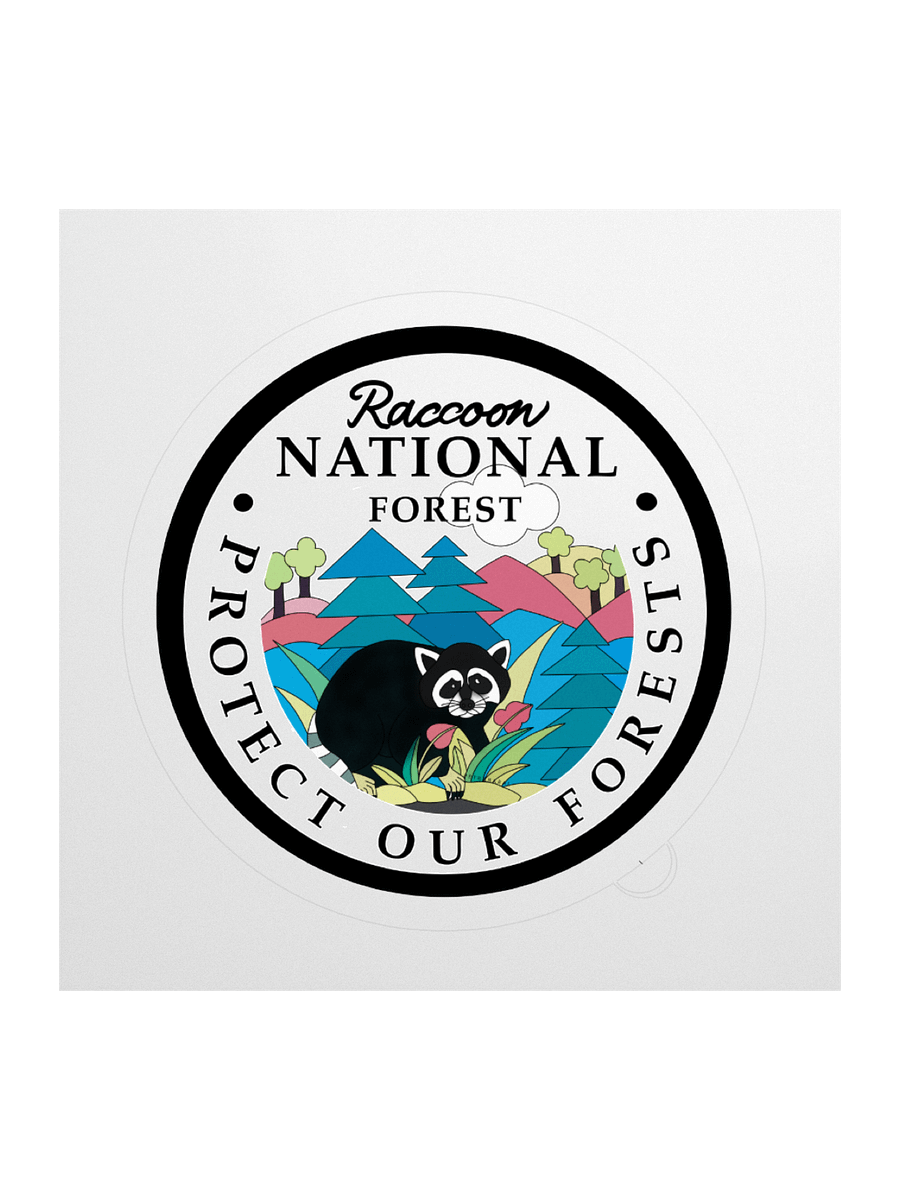 Raccoon National Forest Sticker product image (2)