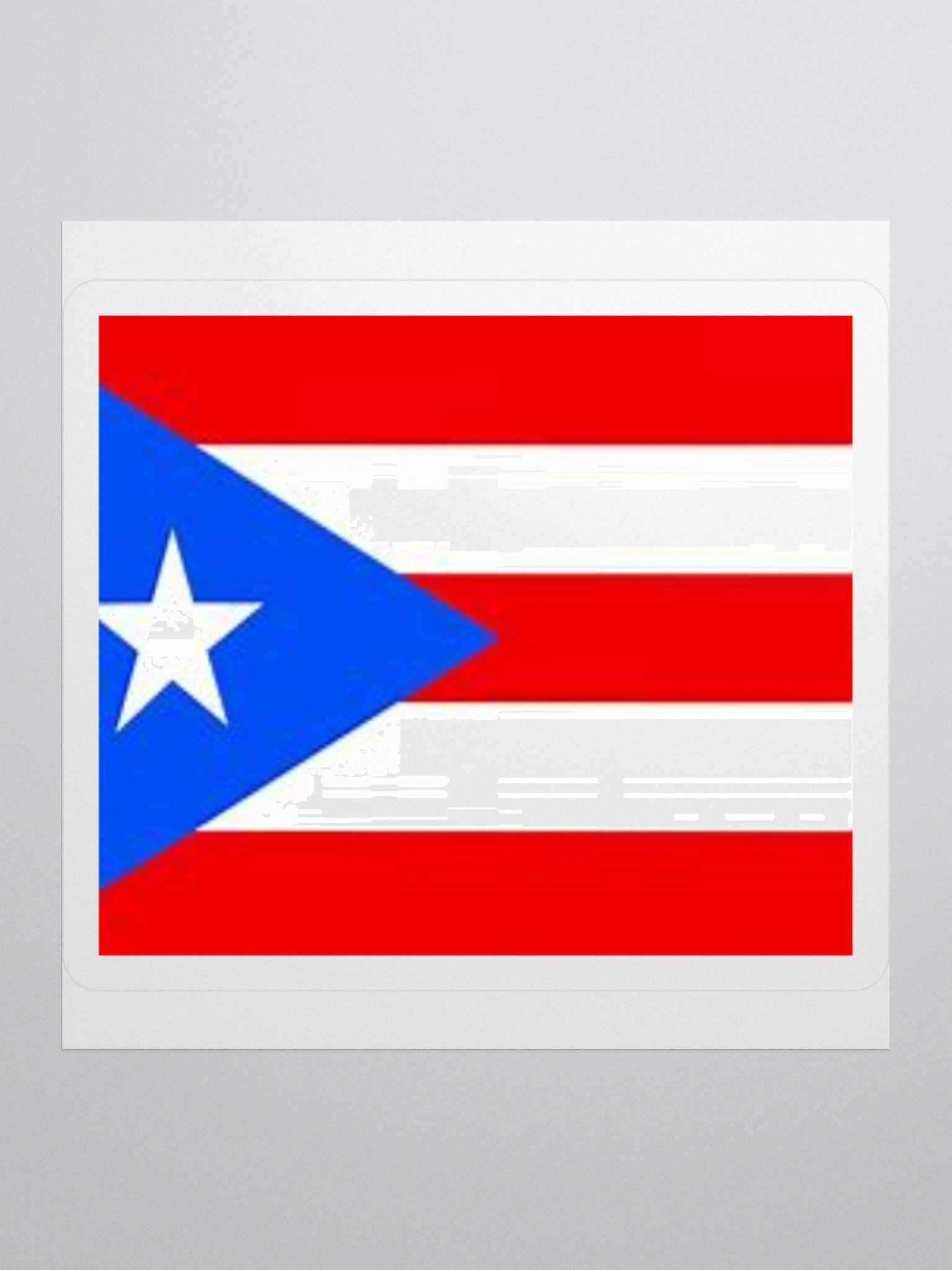 Puerto Rican Flag Sticker - Durable Vinyl for Indoor Use - Multiple Sizes Available product image (2)