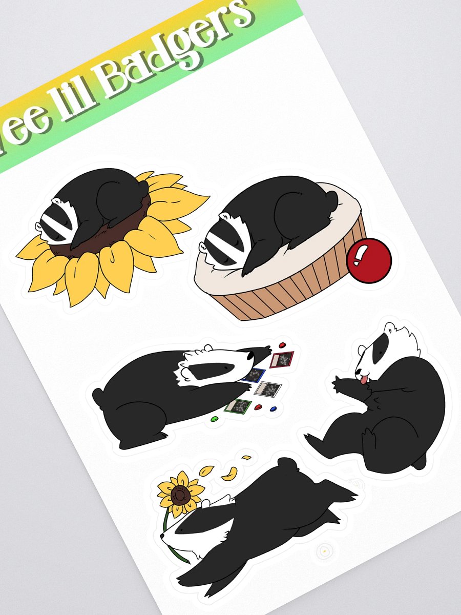 Wee Lil Badgers Stickers product image (1)