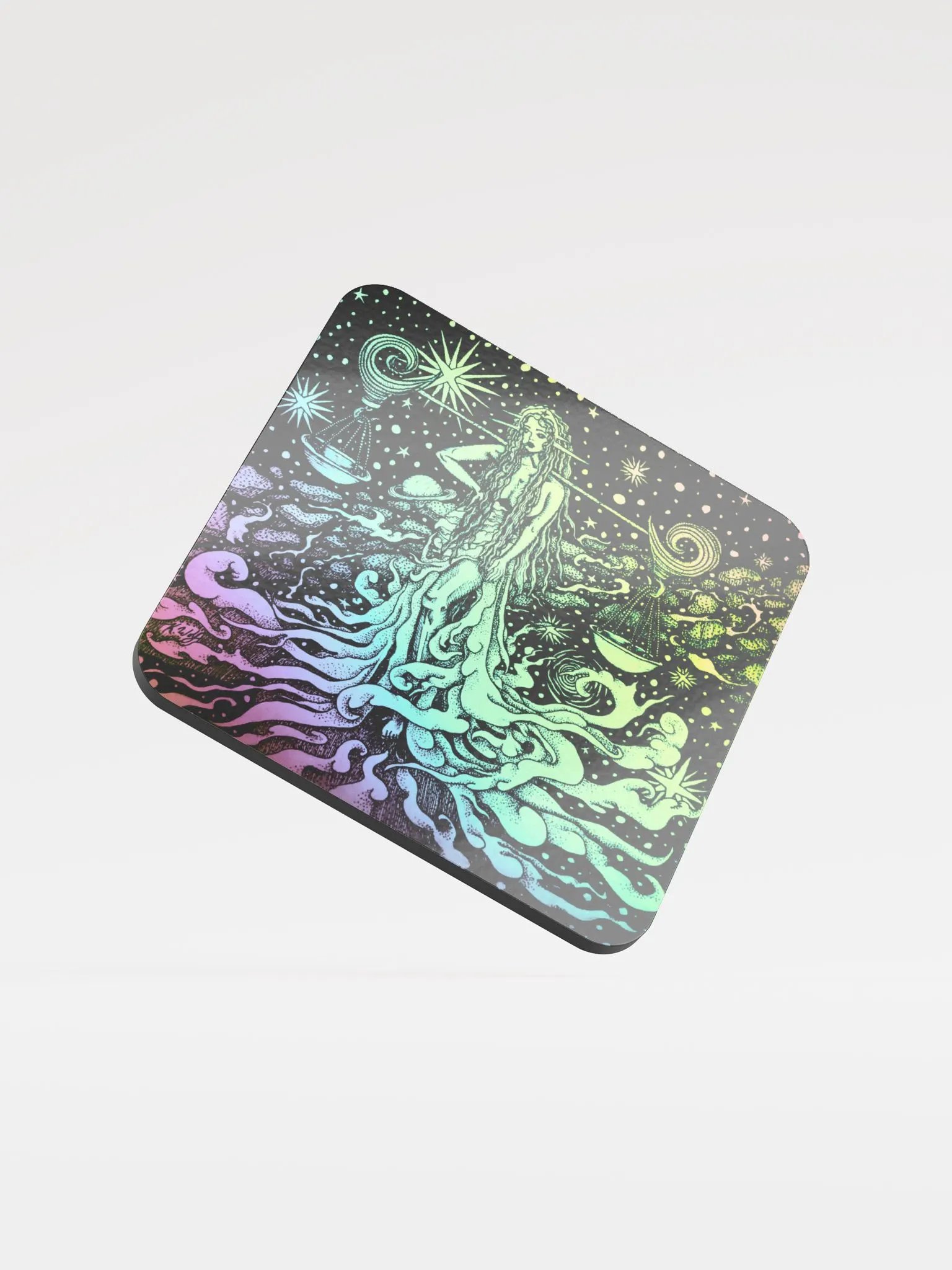 Limited edition Libra Zodiac coaster product image (1)