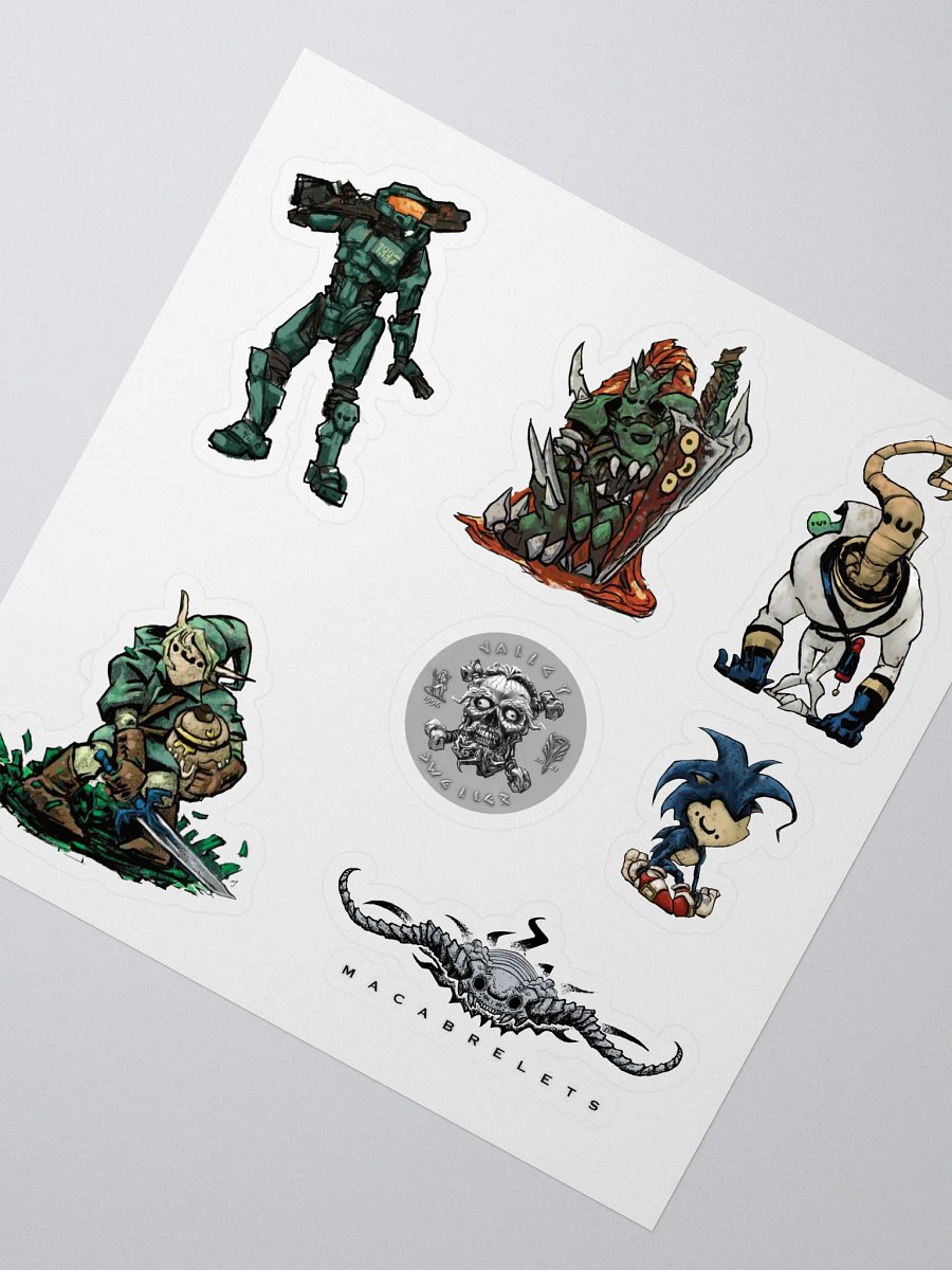 Macabrelets Vidjits Series 1 sticker sheet product image (2)
