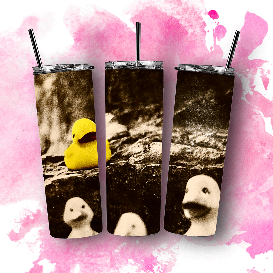 Vintage Quackers Duck Design 20oz Skinny Tumbler product image (1)