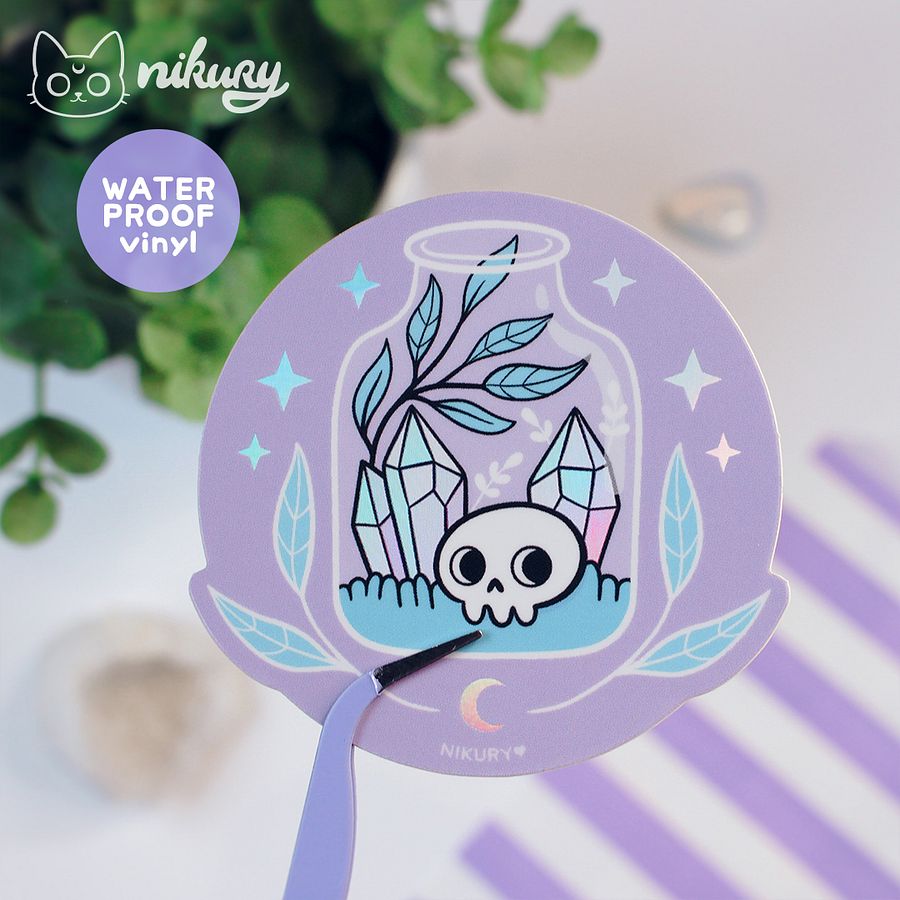Holographic Pastel Terrarium Sticker product image (2)