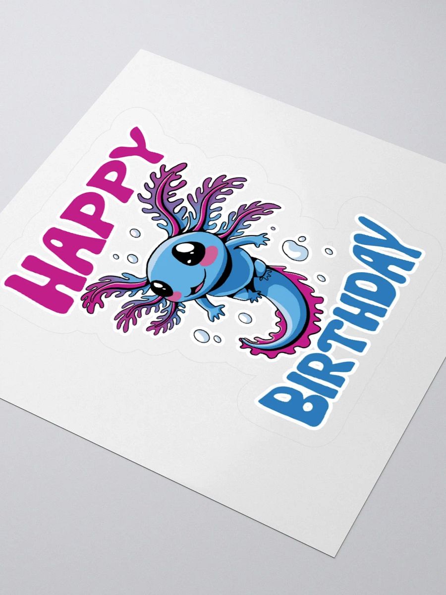Happy Birthday (Water Axolotl) Sticker product image (3)
