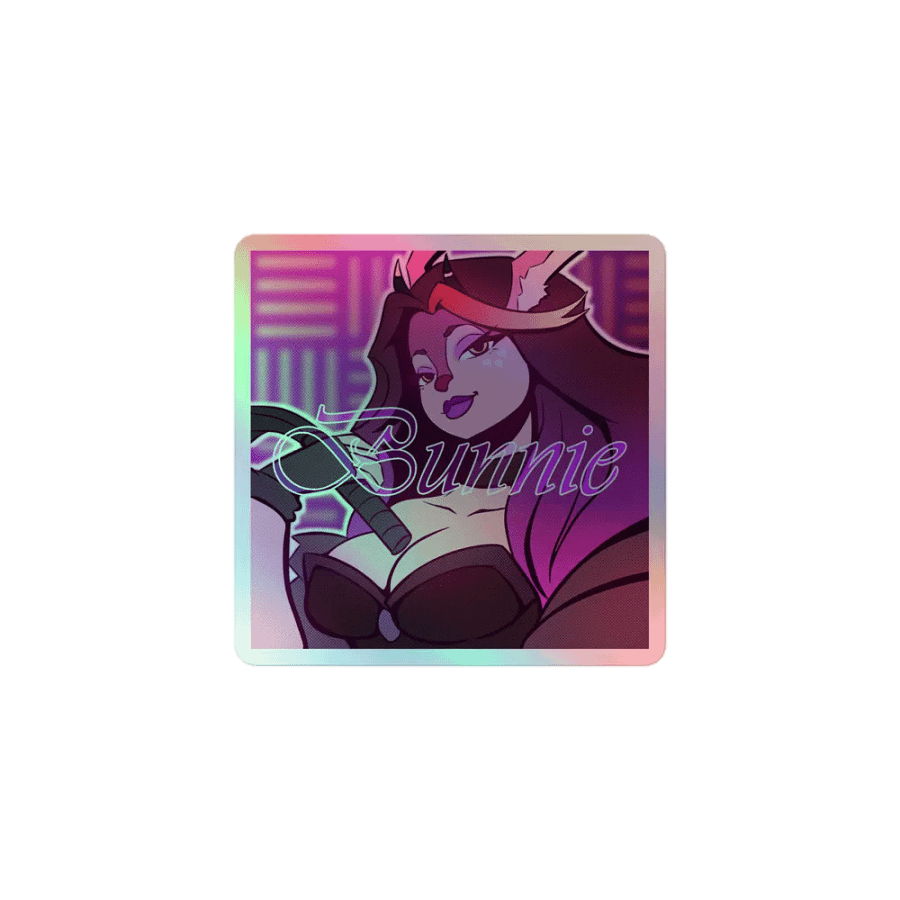 Bunnie from The Menagerie Holographic Sticker Sheet product image (1)