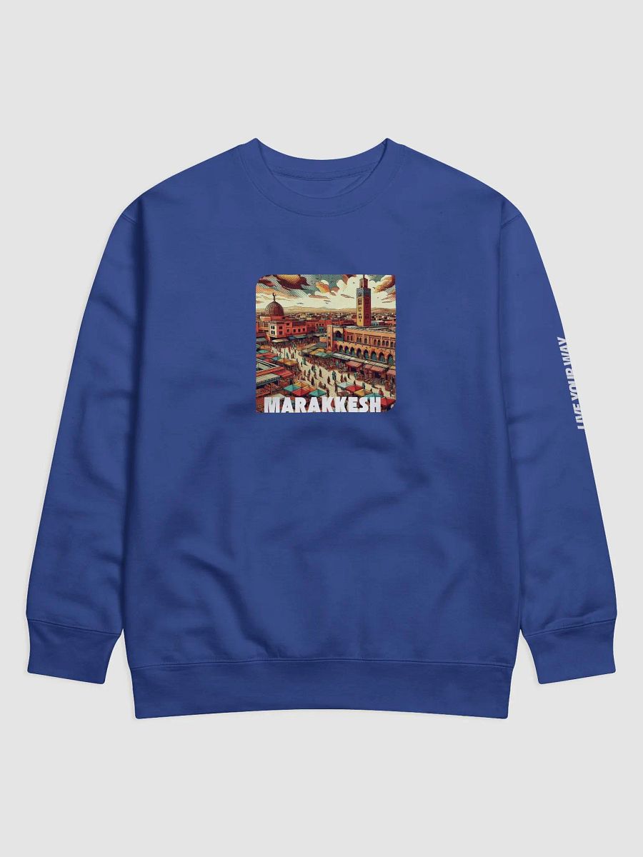 Cotton Heritage Premium Sweatshirt | AI design Marakkesh city marocco product image (1)