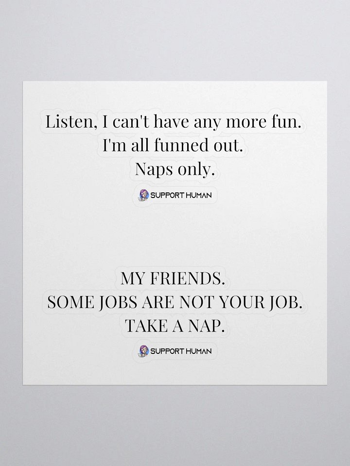Best of BJB Stickers: Take a Nap product image (1)