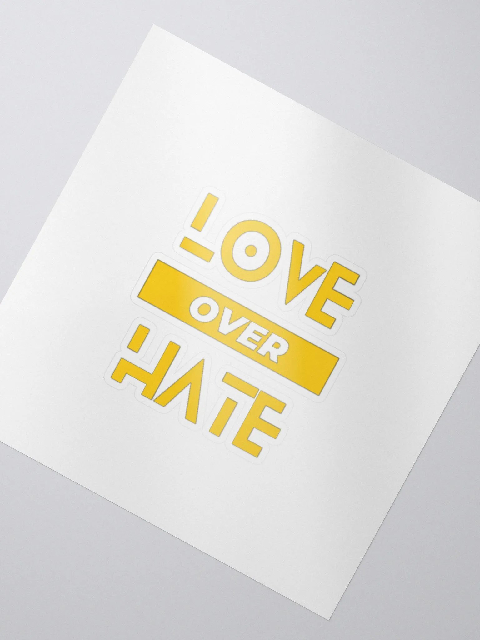 SB love over hate sticker product image (2)