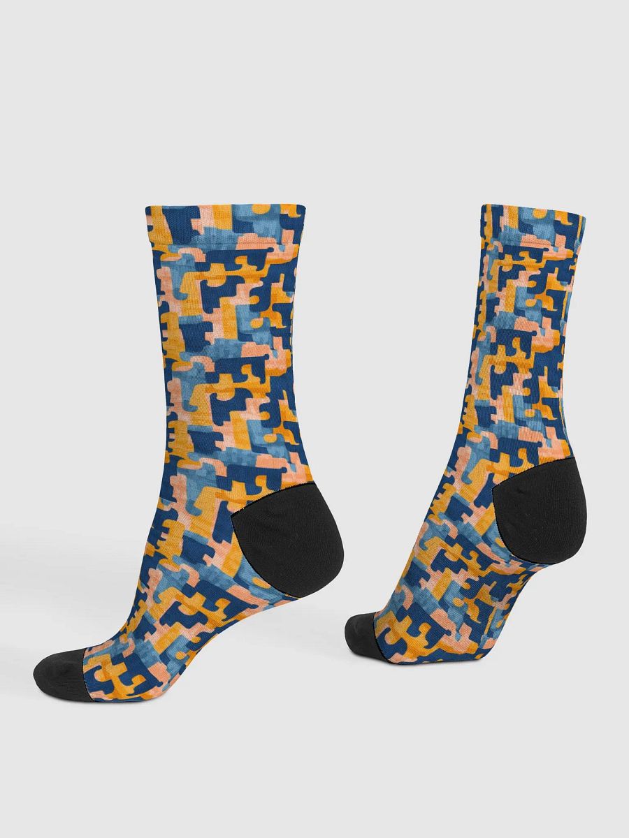 Flowing Shapes | Premium Sustainable Crew Socks product image (4)