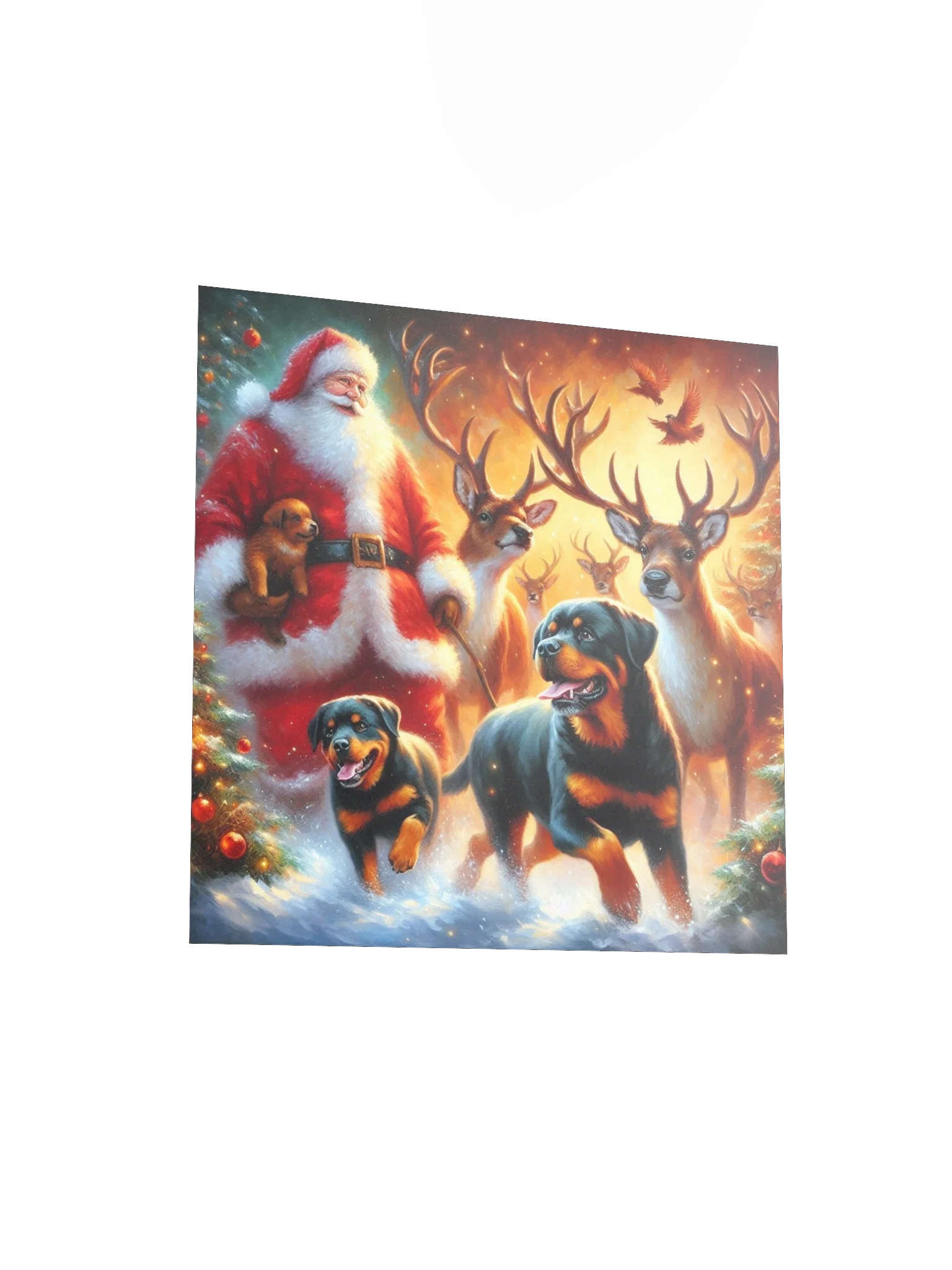 Rottweiler - Santa's Festive Friends Poster product image (13)
