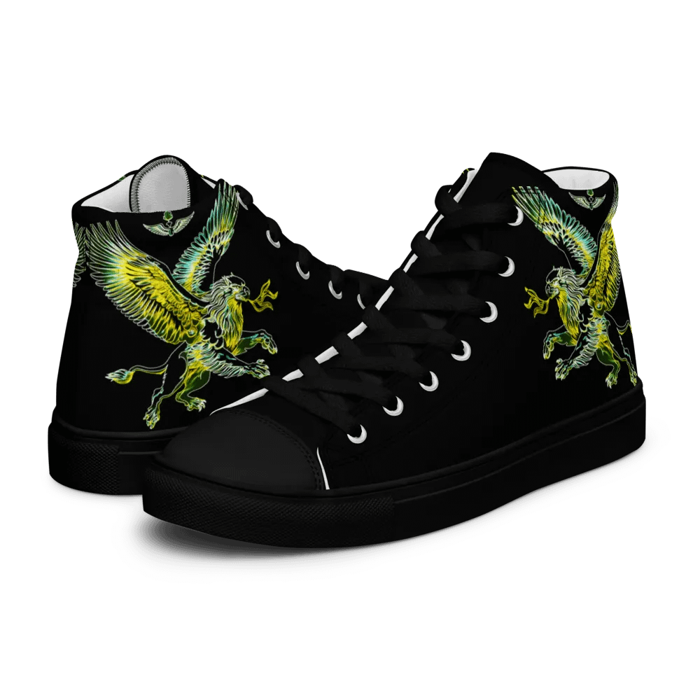 Gripen Flying Green//Griffin/Men's High Top Canvas Shoes by Allcolor product image (12)