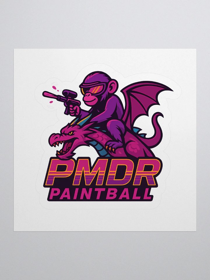 PMDR New Logo Sticker - White product image (1)