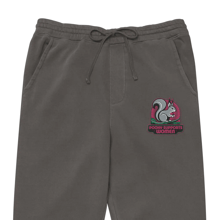 Pooky's Embroiderd Women Empowerment Ultra Premium Joggers product image (1)