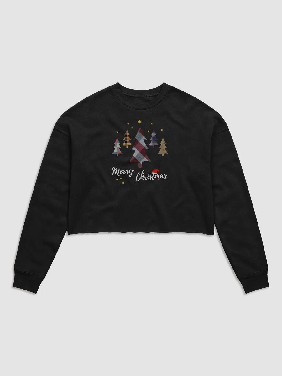 Happy Holidays in Christmas Women's Fleece Crop Sweatshirt product image (1)