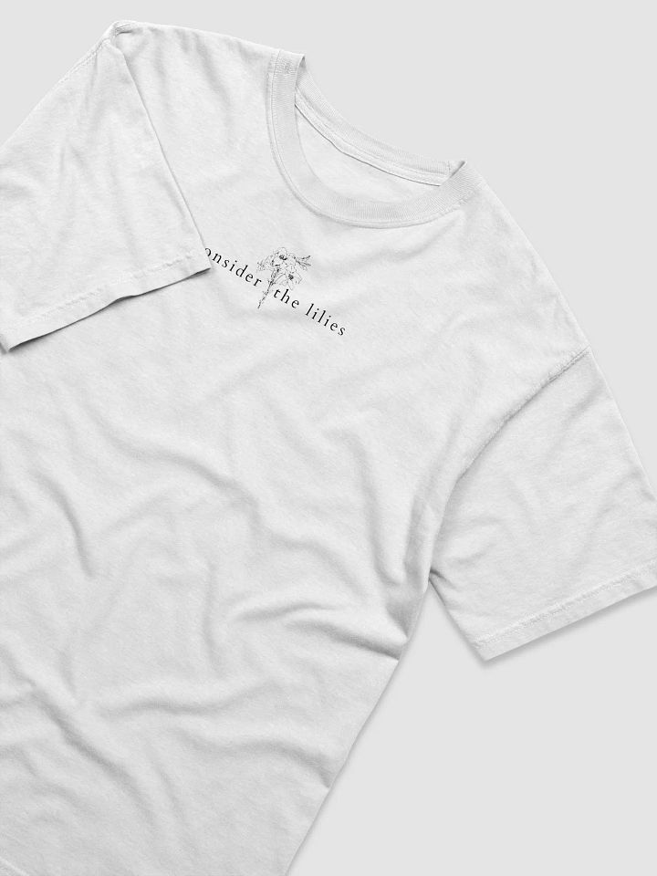 Consider the Lilies Black Print Tee product image (1)