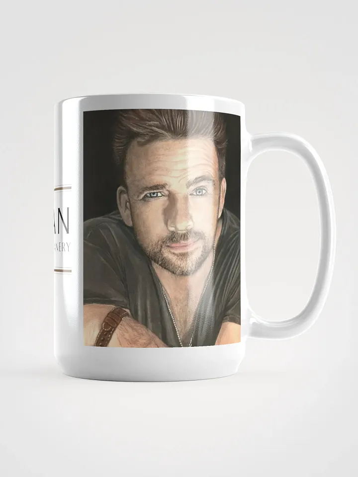 The Lifted Brow – Sean Patrick Flanery Pastel Portrait Mug (15 oz) product image (1)