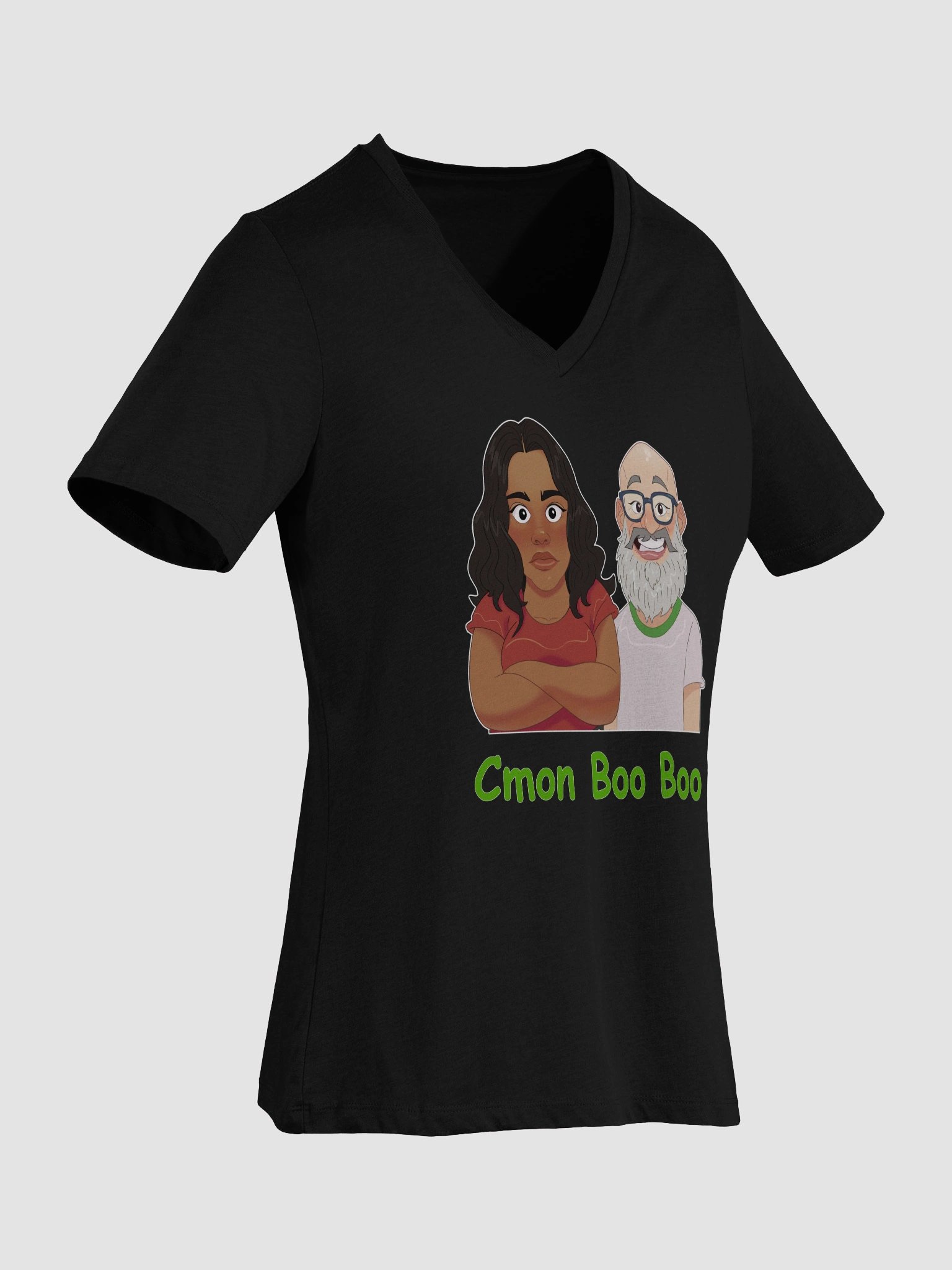 Women's Jasmine and Kevin V Neck Tee Shirt product image (46)