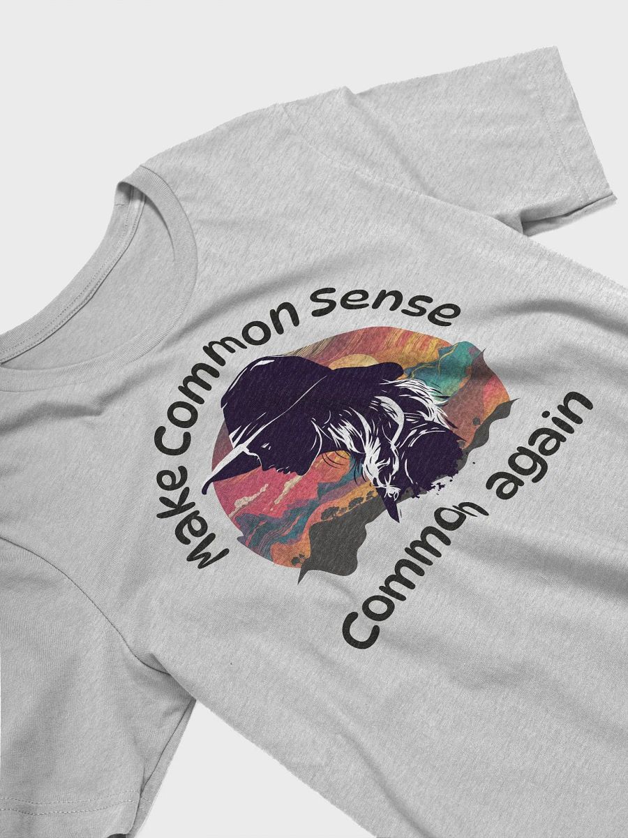 conservative tee with graphic cowgirl common sense message product image (11)