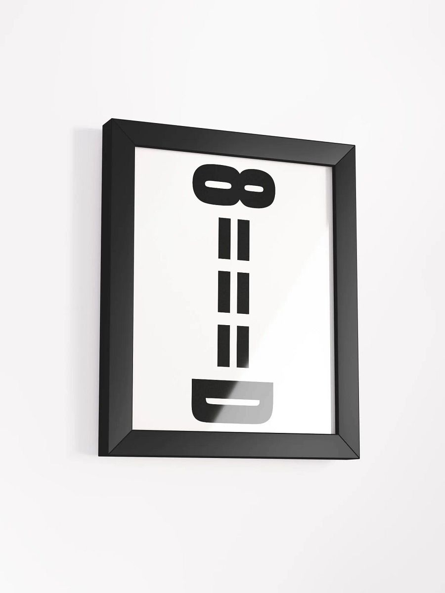 8===D Framed High-Quality Matte Poster product image (2)