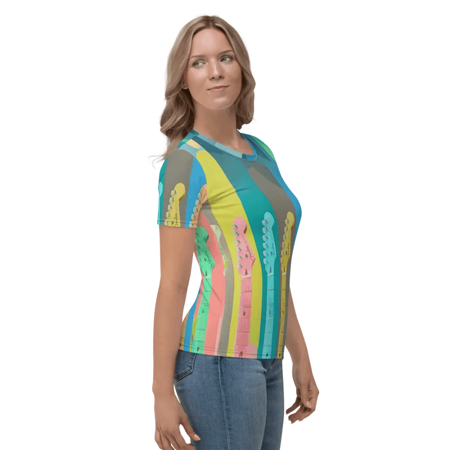 Guitar Music All Over Print T-shirt product image (4)