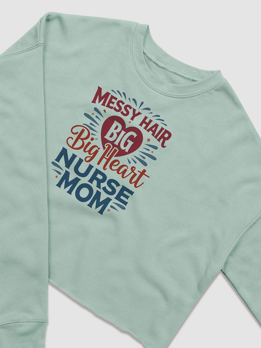 Big Heart Nurse Mom Crop Sweatshirt product image (9)