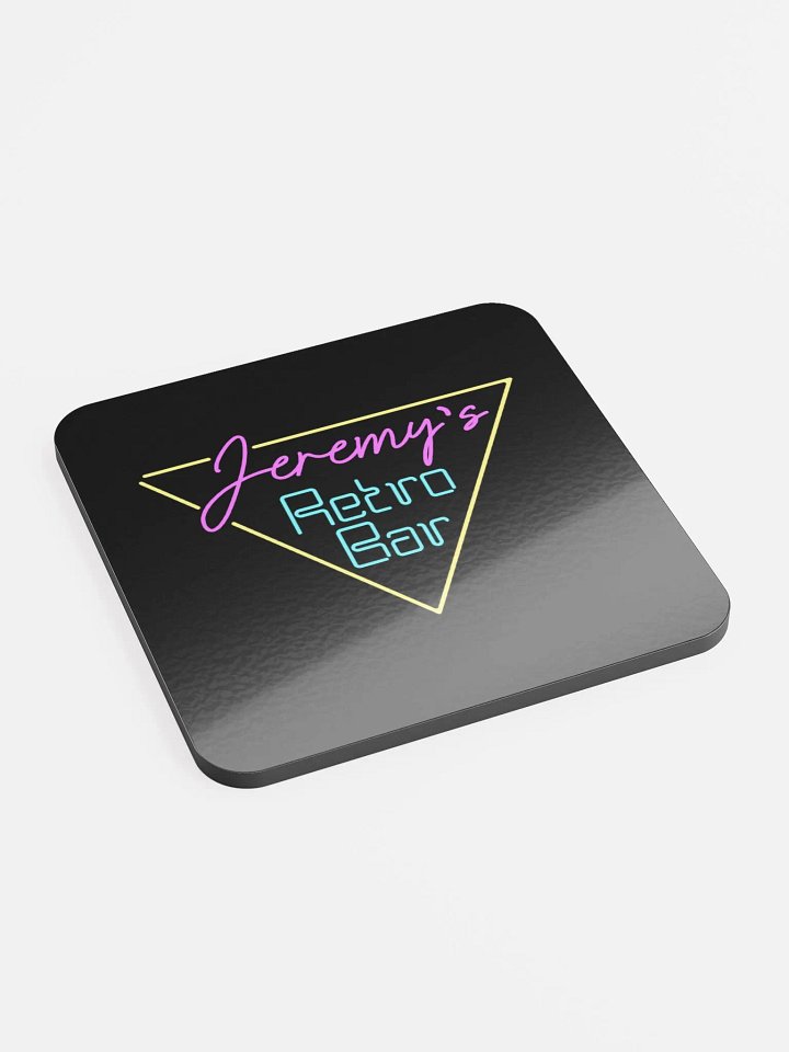 Black JRB Logo Glossy Cork Backed Coaster product image (2)