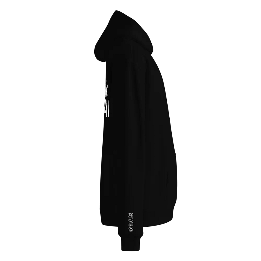 Absolut Idiocy Unisex Premium Oversized Hoodie - F✨ck Generative AI (Logotype) product image (4)
