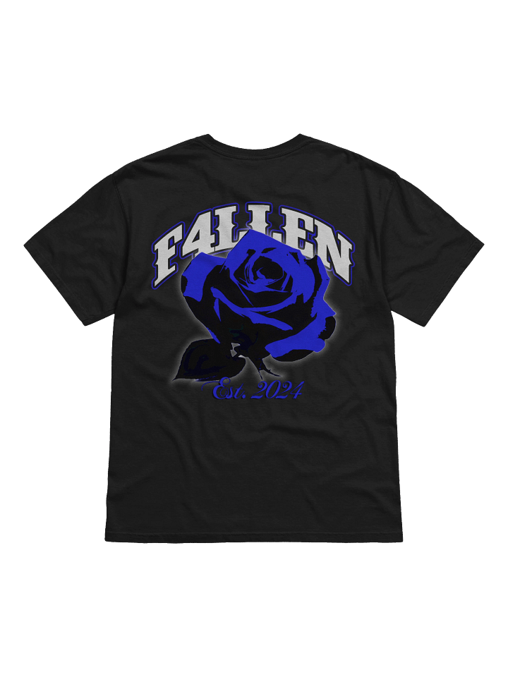 F4LLEN Blue Flower T-shirt [ Black ] product image (2)