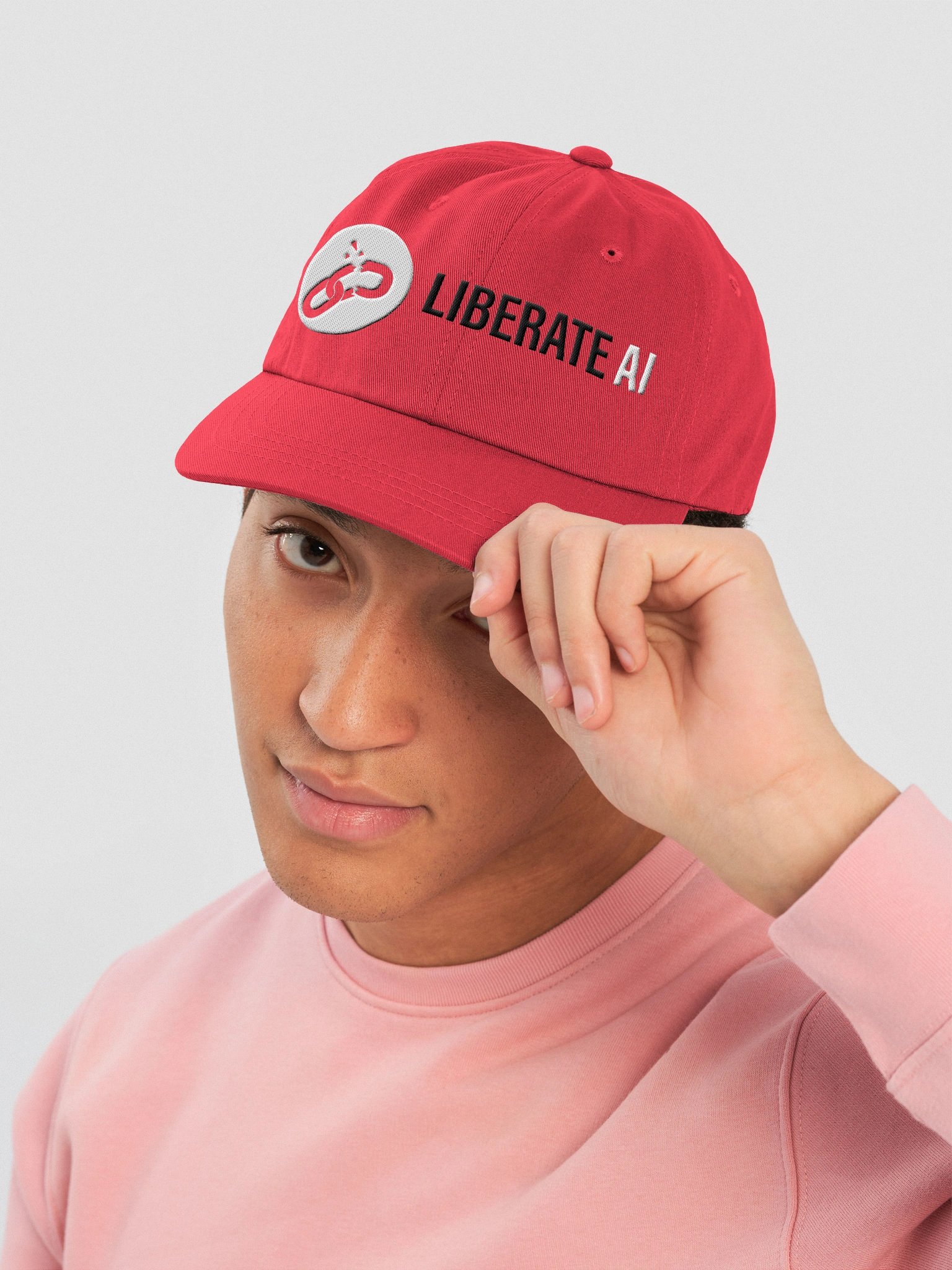 Liberate AI Movement Hat (Red or Blue) product image (5)