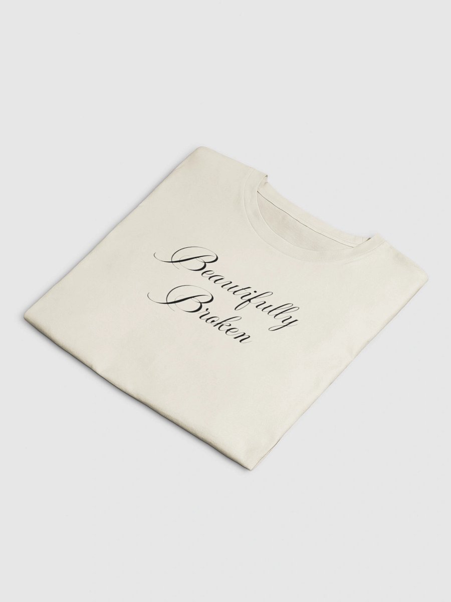 Beautifully Broken Y2K Crop Baby Tee - Empowering Script Shirt product image (21)