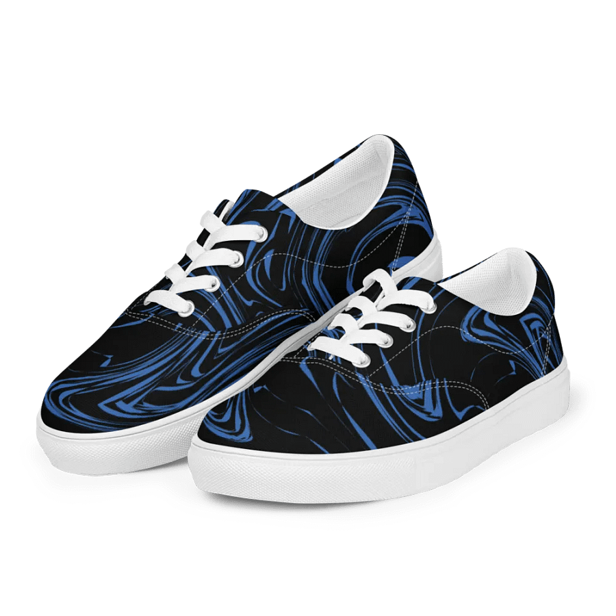 Marbled Blue Women's Lace-Up Shoes product image (4)
