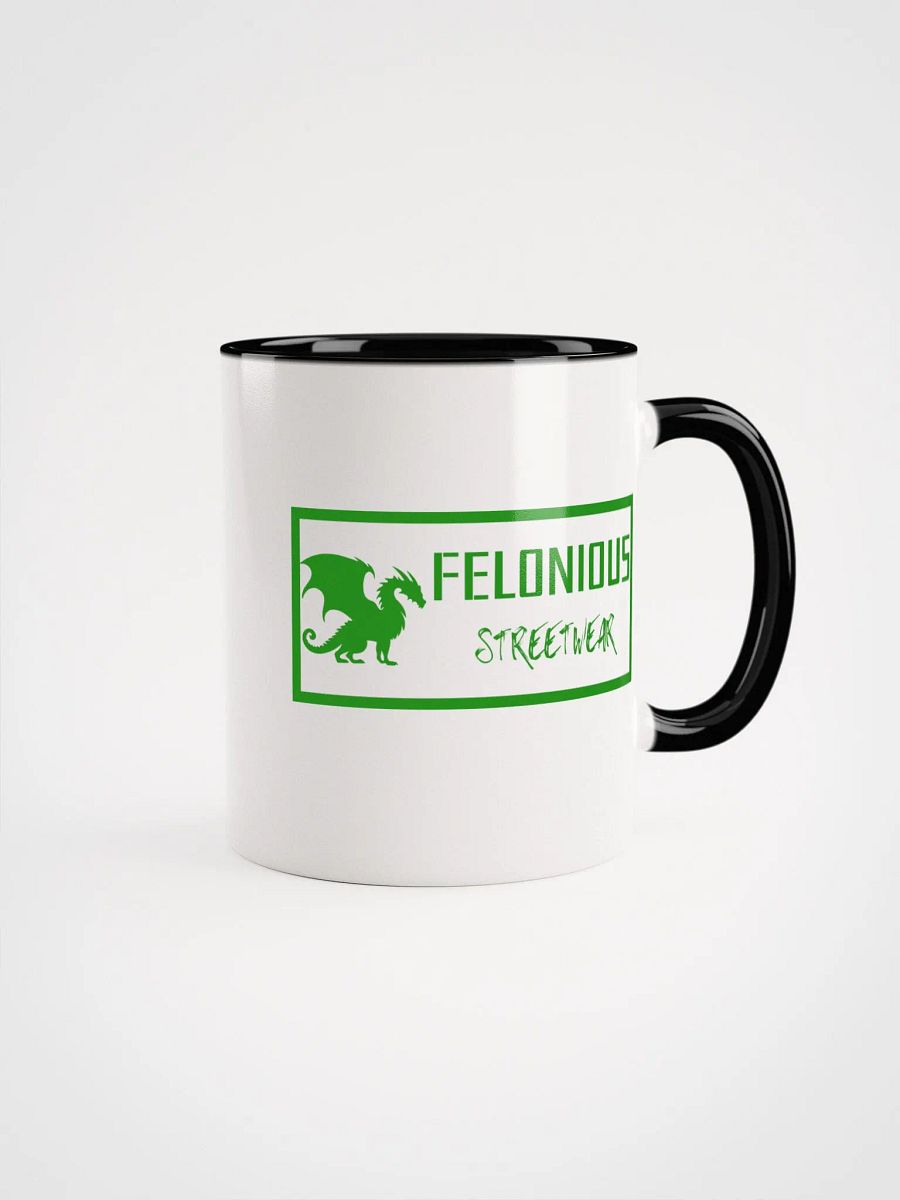 Felonious Streetwear Dragon Green Logo Ceramic Mug product image (7)