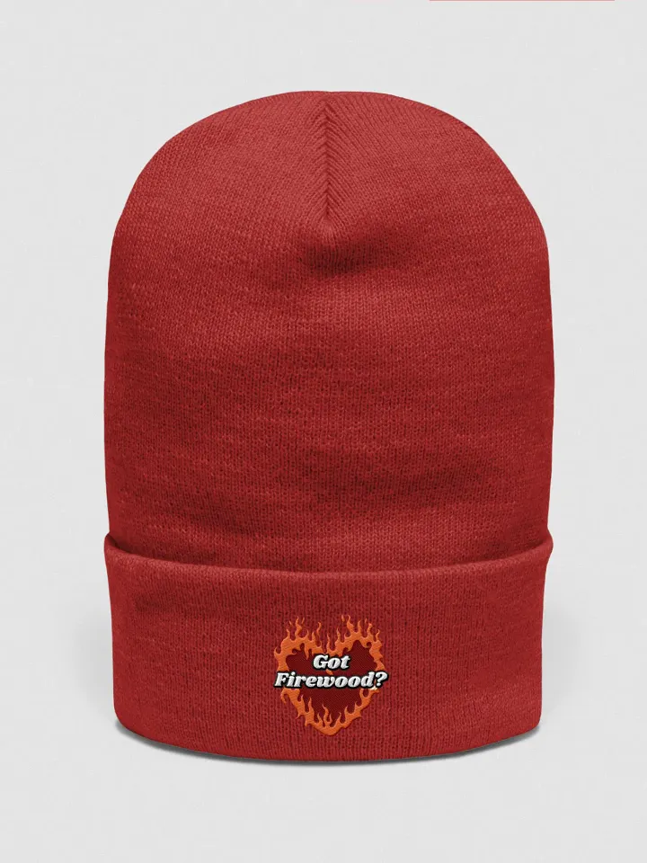 Flaming Heart - Got Firewood? | Embroidered Beanie product image (21)