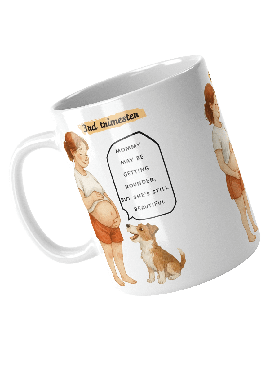 Cute Trimester Progression with Dog Mug product image (5)