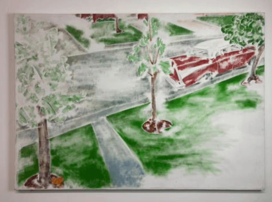 On the Road with No Memory (1989) (68" x 48") Unframed Original product image (1)