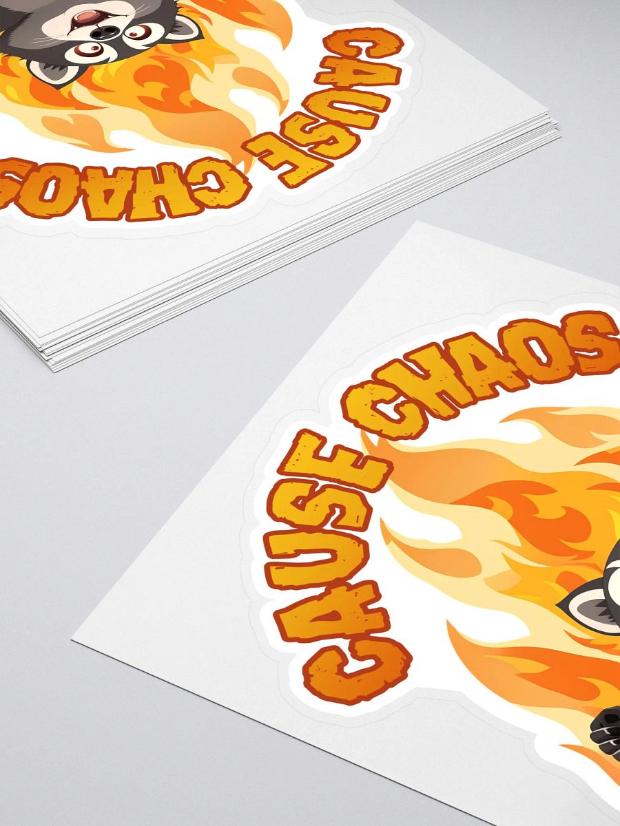 Cause Chaos Raccoon Sticker product image (4)