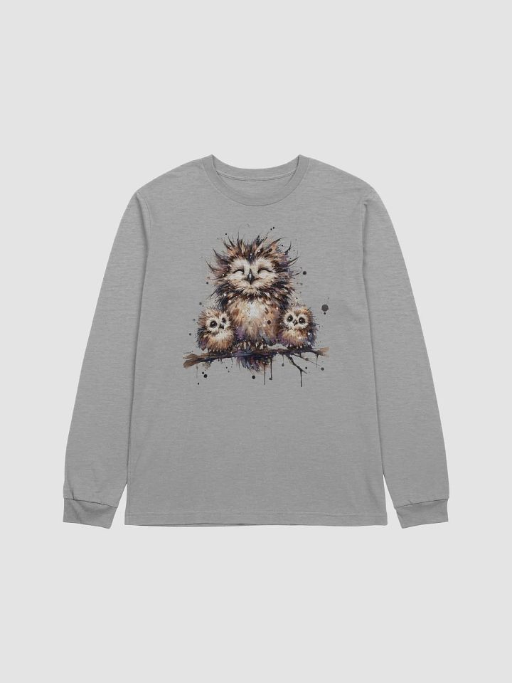 Whimsical Owls Artistic Long Sleeve Tee product image (2)