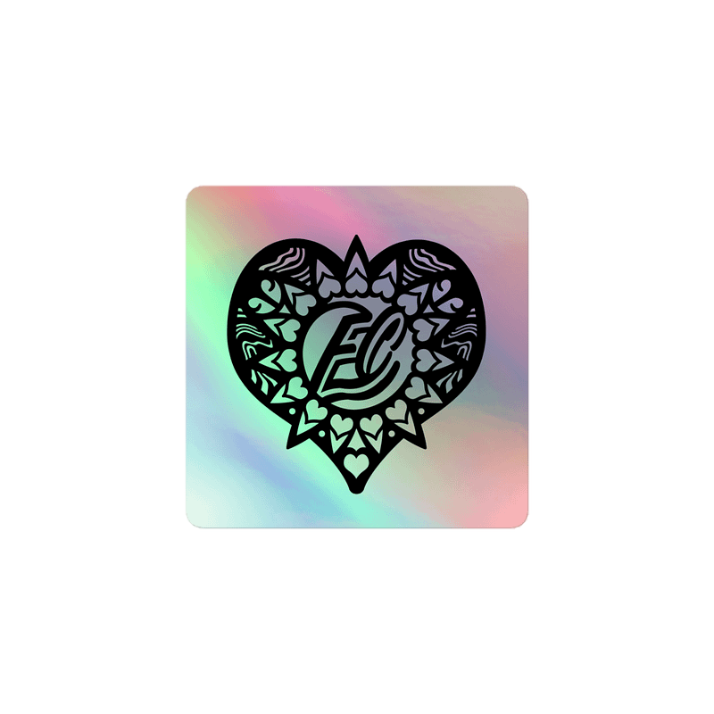 Holographic EC Heart Sticker