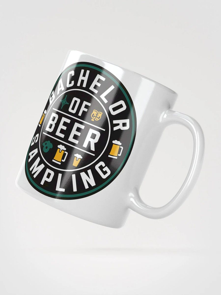 Bachelor of Beer Sampling #Statement Glossy Mug - White product image (5)