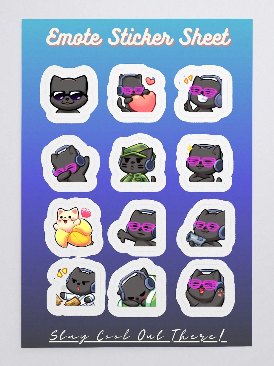 Emote Sticker Sheet #1 product image (1)