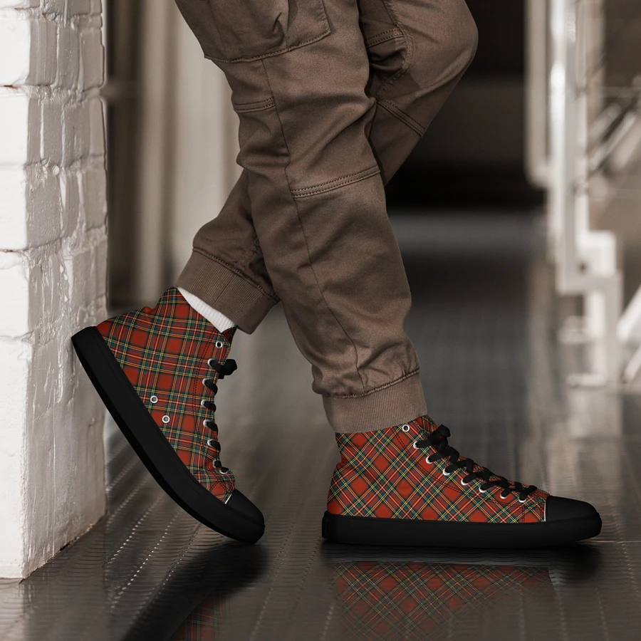 Royal Stewart Tartan Men's High Top Shoes product image (16)